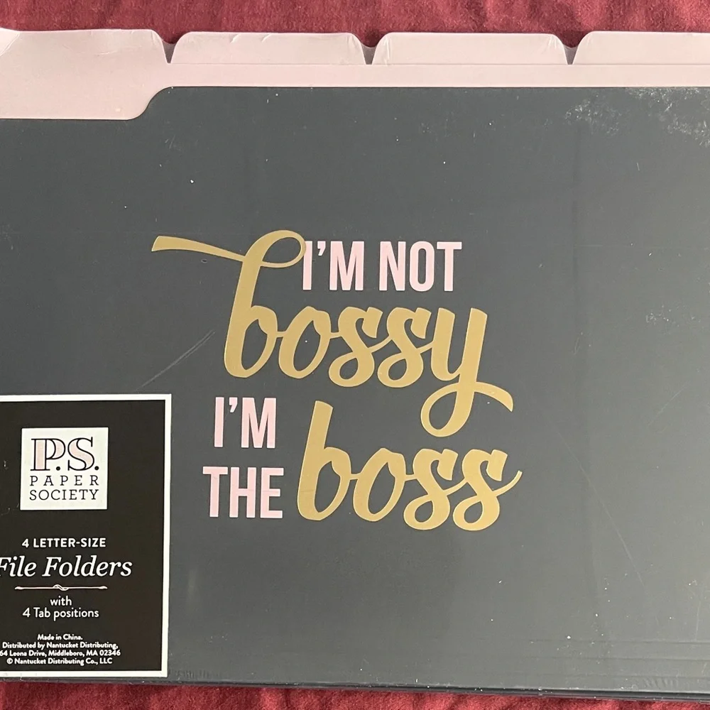 P.S. Paper Society Bossy File Folders